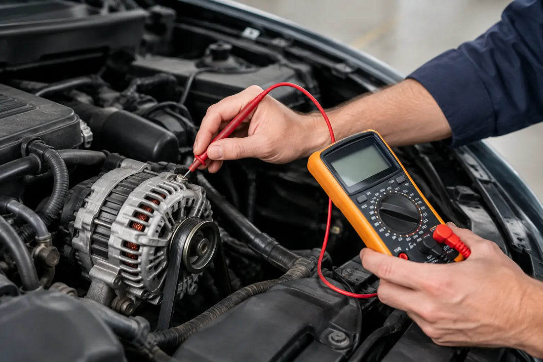 How to Check Alternator Output With a Multimeter